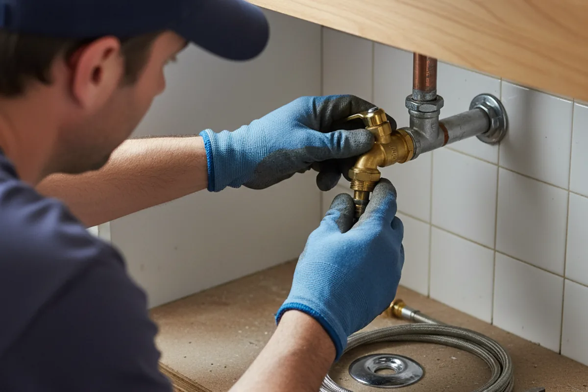 Shutoff valve and fitting work during Faucet and Fixture Repair in Chester